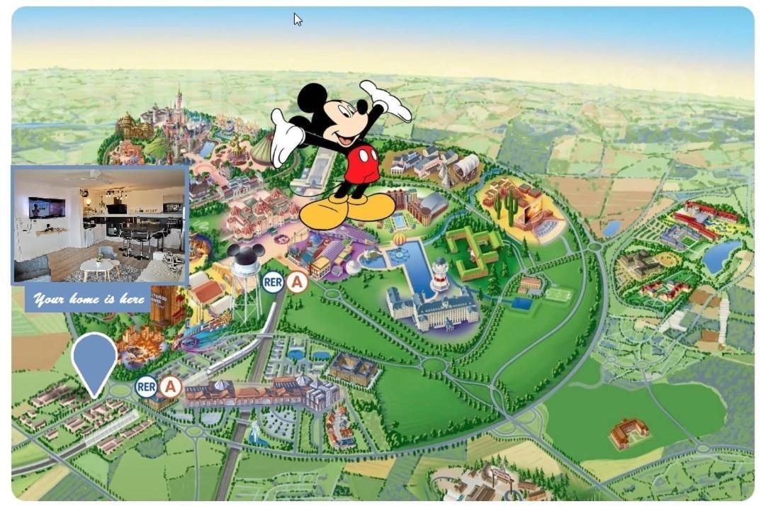 Myhomezen Montevrain Disneyland Val D'Europe - 3D Playstation 4 Buitenkant foto